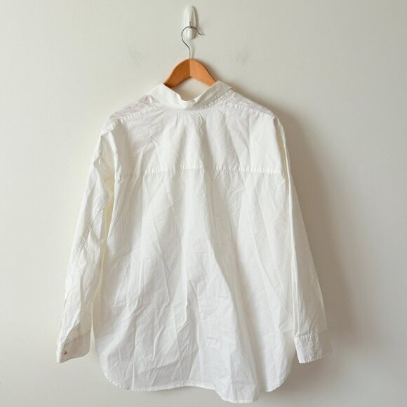 Aritzia Wilfred Free Relaxed Button Up Shirt White Size Small - Picture 6 of 9